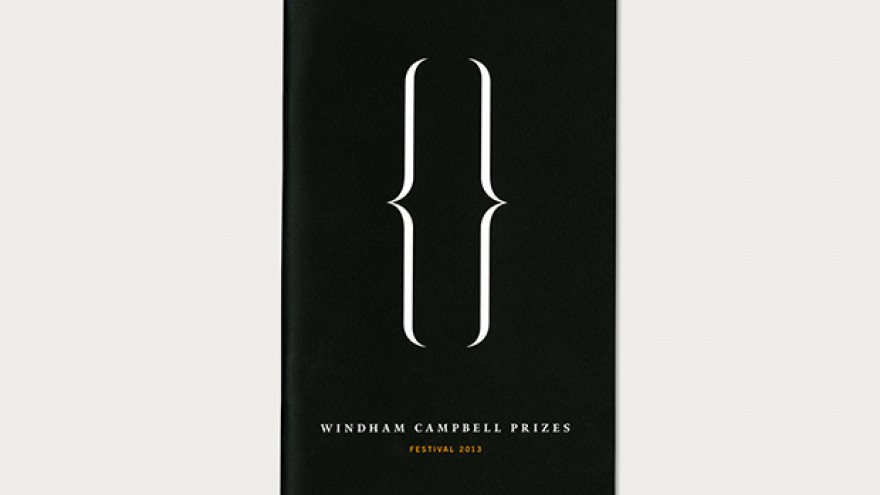 Windham Campbell Prizes identity, cover of the Festival programme by Michael Bierut. 