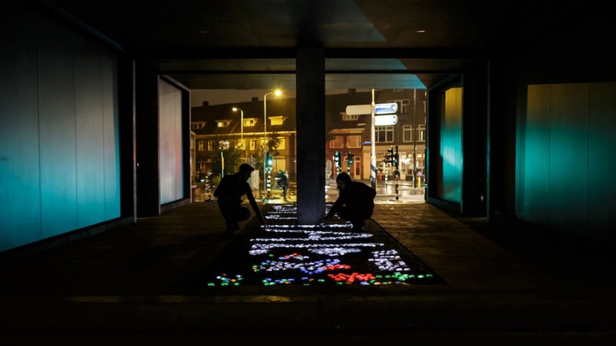Innovative crystals of light in Eindhoven by Daan Roosegaarde. 