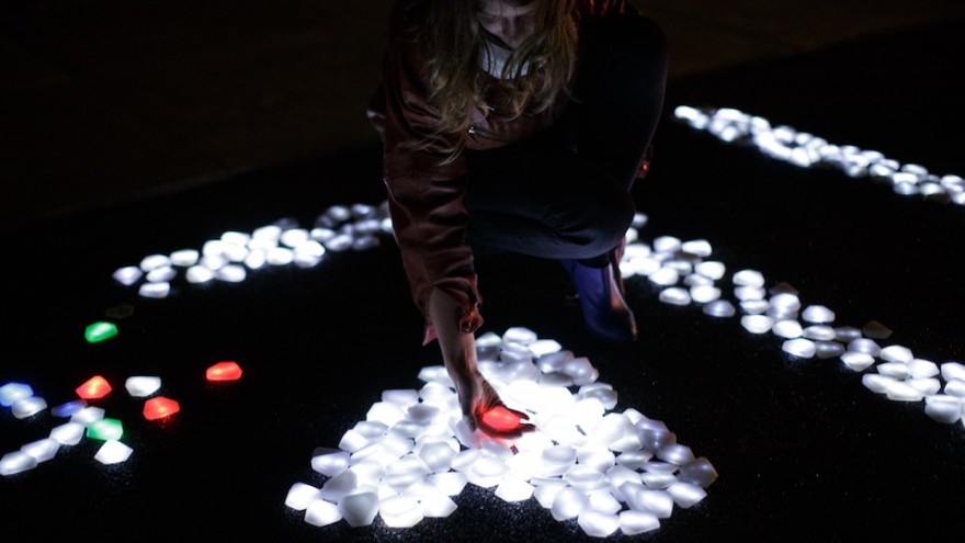 Innovative crystals of light in Eindhoven by Daan Roosegaarde. 