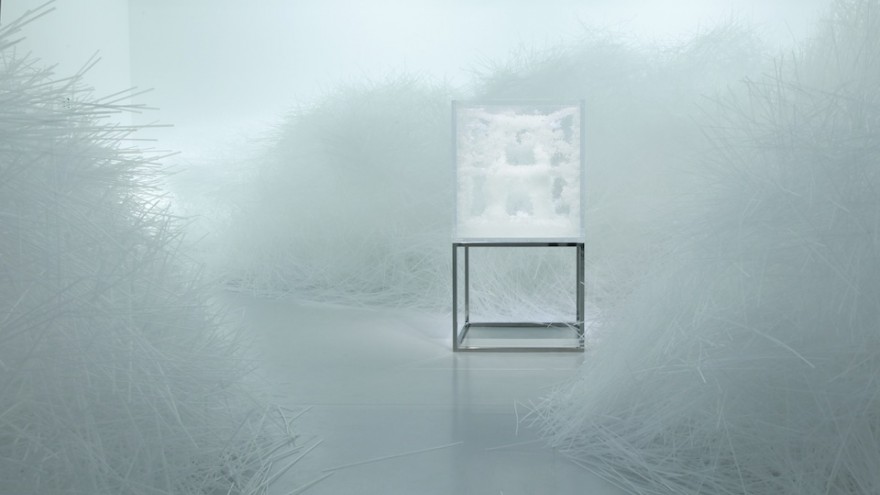 Crystallize exhibition: Spider's Thread by Tokujin Yoshioka. 