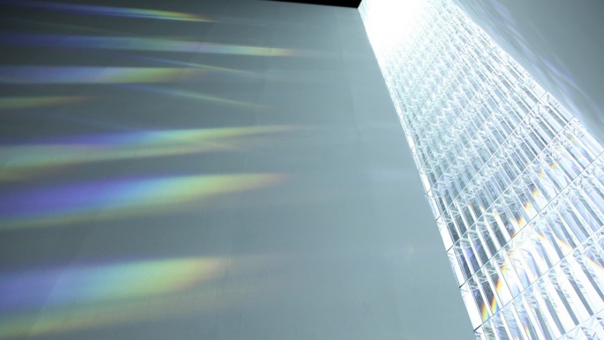 Crystallize exhibition: Rainbow Church by Tokujin Yoshioka. 