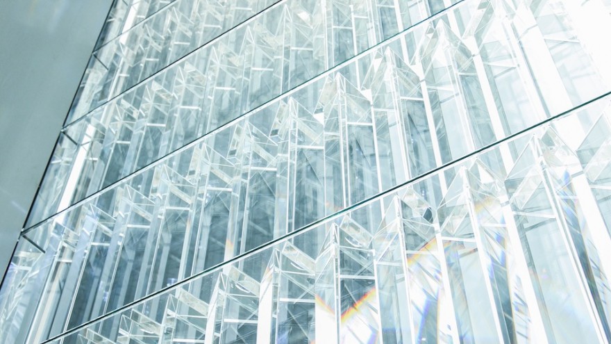 Crystallize exhibition: Rainbow Church by Tokujin Yoshioka. 
