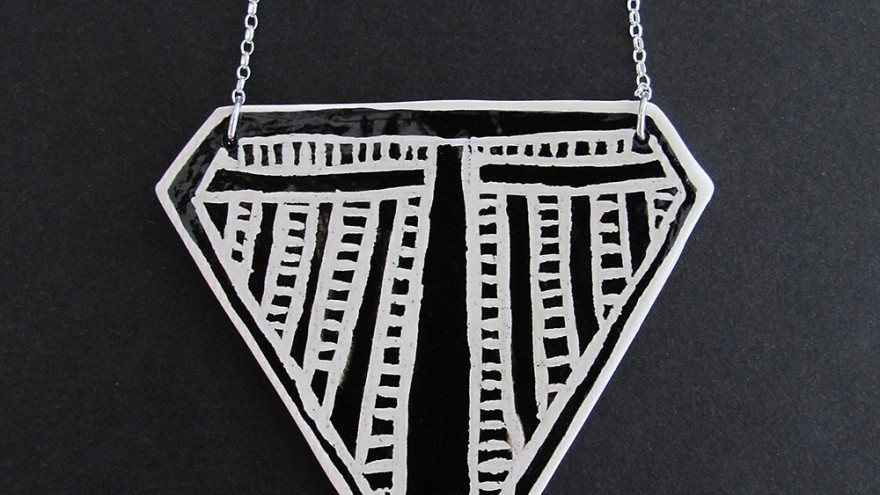 Urban Tribe neckpiece by Alexia Klompje. 