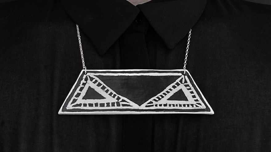 Urban Tribe neckpiece by Alexia Klompje. 