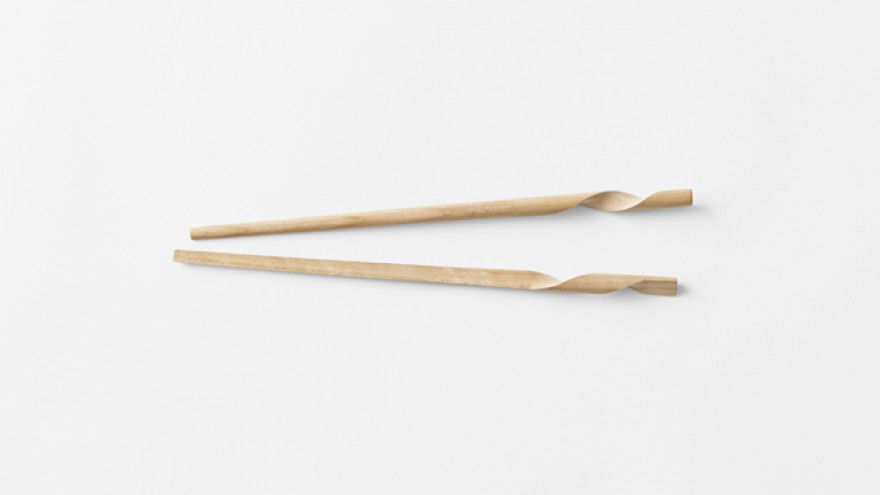The Rassen chopstick design by Nendo. Image: Akihiro Yoshida.