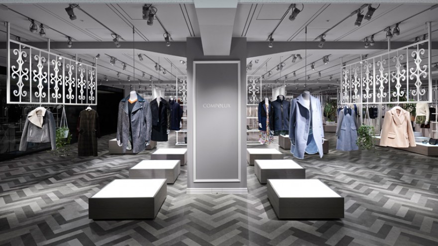 COMPOLUX department store interior by Nendo