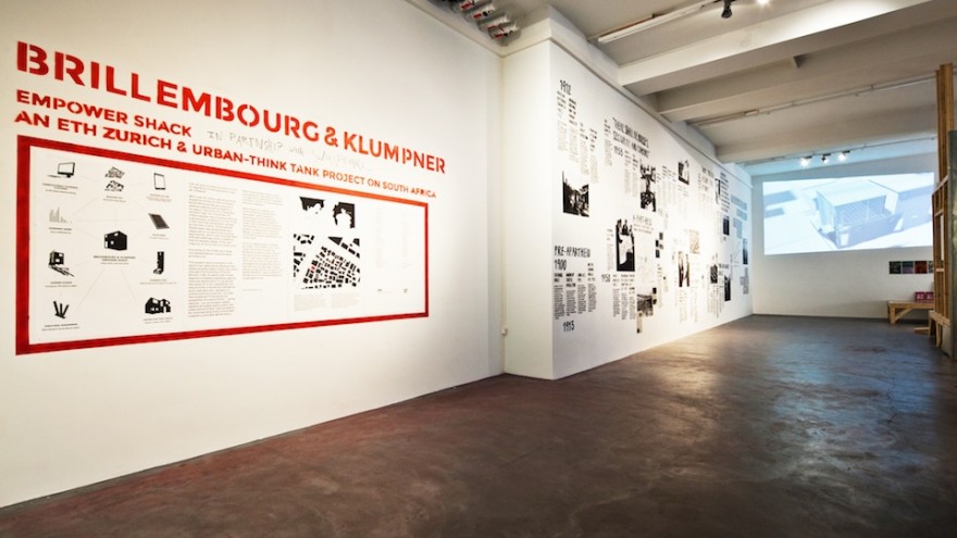 Empower Shack exhibition by Alfredo Brillembourg and Hubert Klumpner.