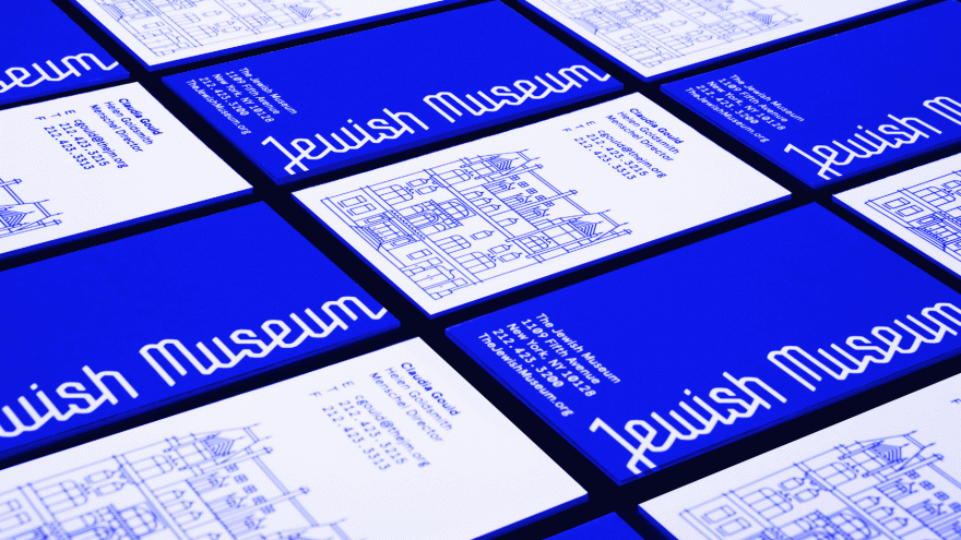 Jewish Museum identity by SagmeisterWalsh. 