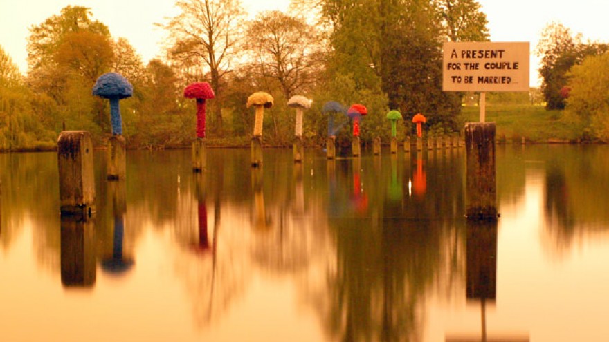 Christiaan Nagel's mushrooms in Hyde Park