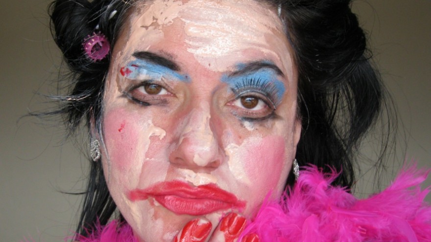 A frame from Cecilia Ferreira's "Belle" video installation.