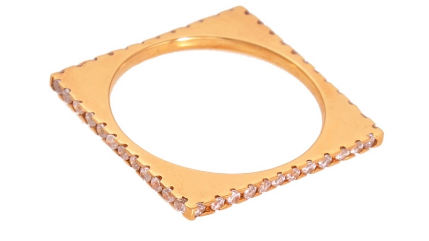 Strip ring by Kirsten Goss. 
