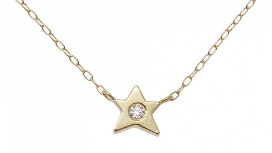 Lucky Star necklace by Kirsten Goss. 