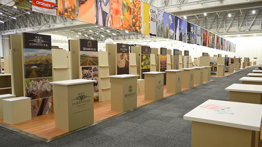 Xanita X-board was used to make all the stalls at the 2012 Wine of South Africa Expo.