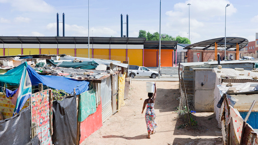 Diepsloot taxi rank.