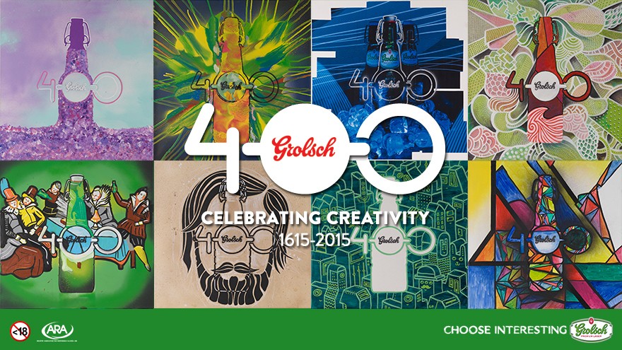 Grolsch is celebrating 400 years of creativity. 