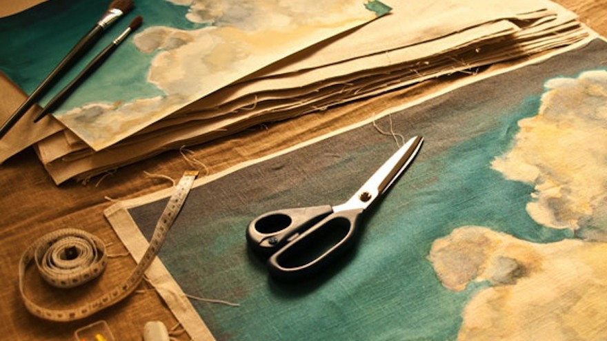 Local artist Euodia Roets hand paints her designs for her brand Touchee Feelee.