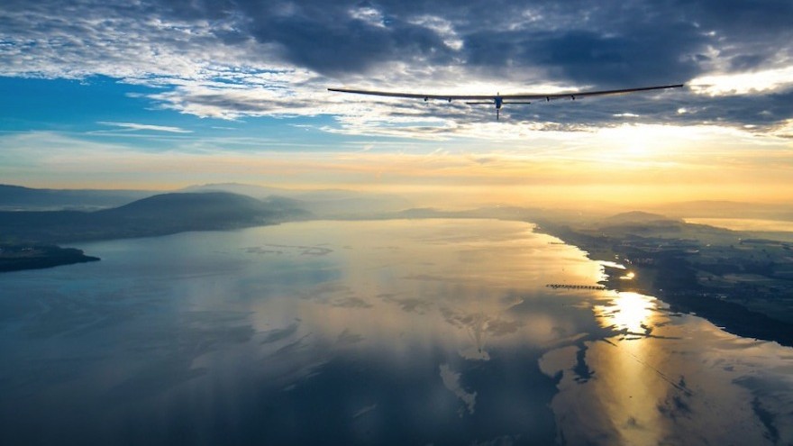 The Solar Impulse 2 is the first solar powered aircraft to circumnavigate the world carrying a pilot.