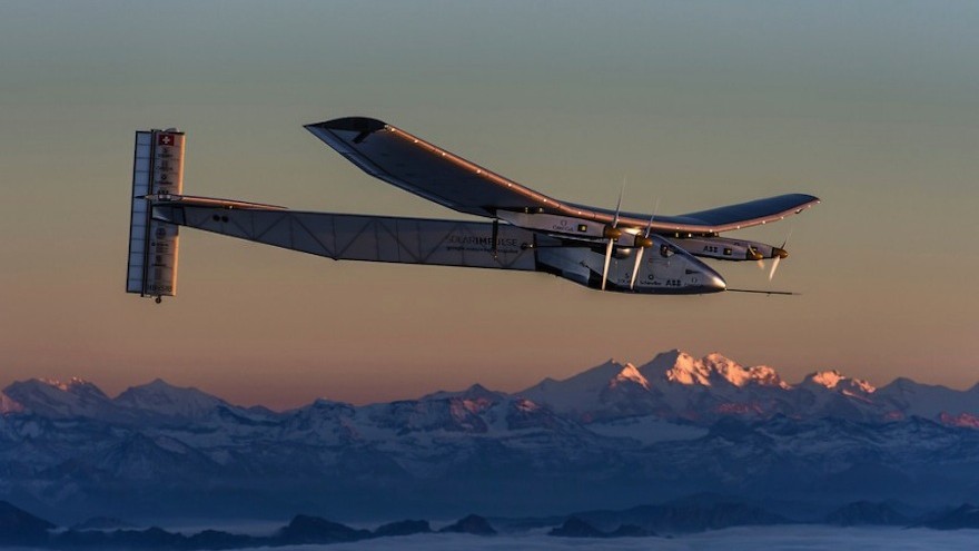 The Solar Impulse 2 is the first solar powered aircraft to circumnavigate the world carrying a pilot.