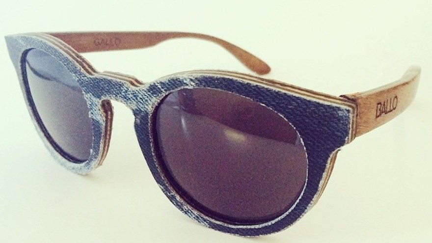 A pair of denim covered frames. Upcycled old jeans!