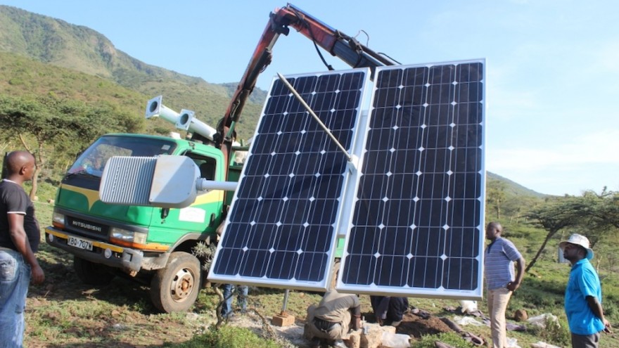 Local communities are involved in every phase of installing and maintaining the solar equipment.