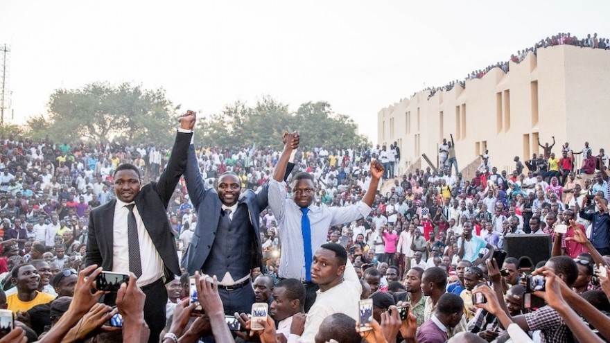 Co-founders of Akon Lighting Africa in Mali.