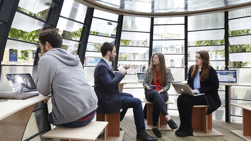 The office features eight workspace units and Wi-Fi connection.