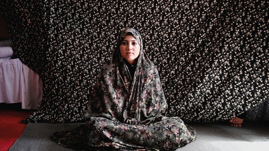 A female inmate in Afghanistan photographed by Gabriela Maj for her book 'Almond Garden'.