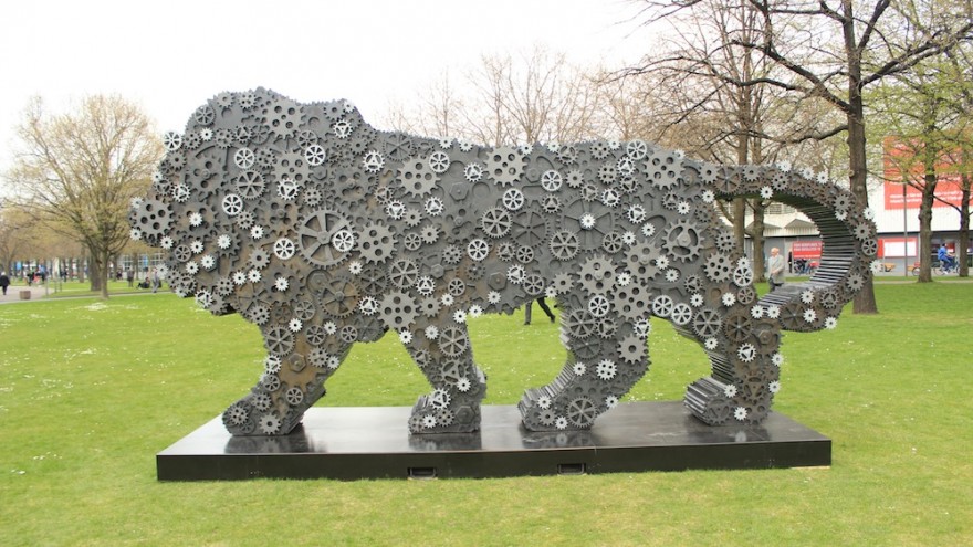 The Indian lion is the brand icon of the Make in India campaign