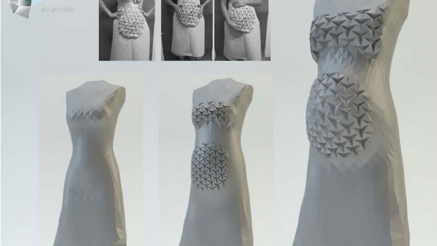 Origami-inspired dress fits at every 