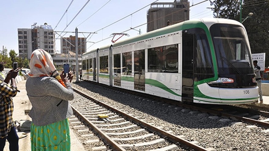 The recent launch of Addis Metro is a move by the Ethiopian government to cure the country’s commuting headache. Image: constructionreviewonline.com