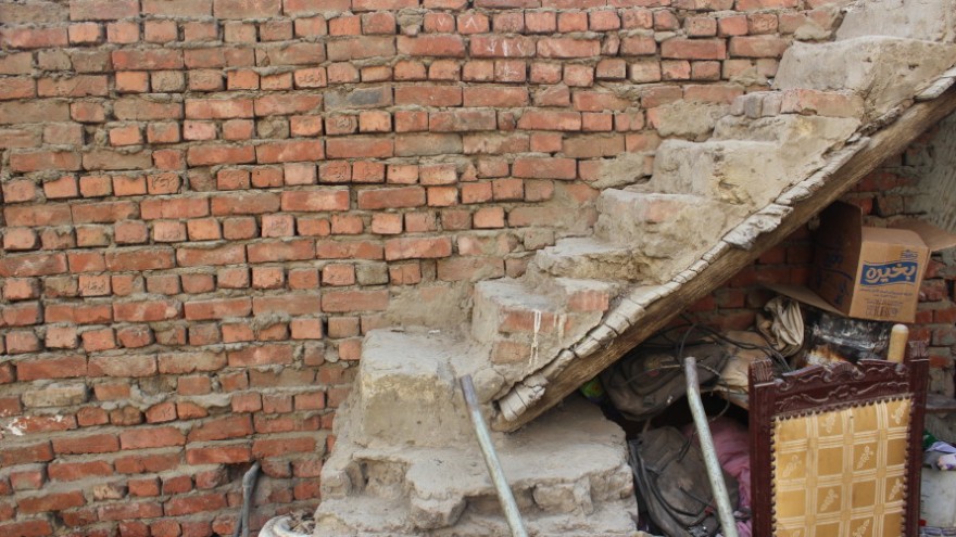 These conditions are typical of the slums in Cairo, Egypt. 