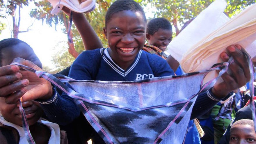 Transformation Textiles provide Dignity Kits to girls going through puberty in order to help them deal with menstruation without interrupting their education