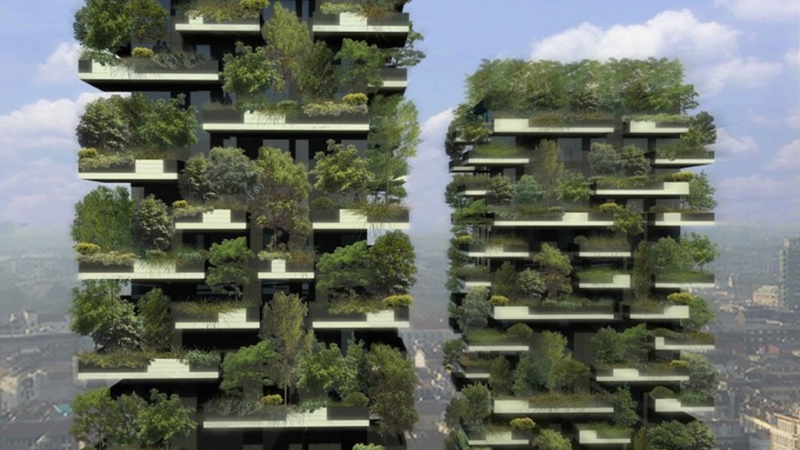 This firm's vertical forest is a sustainable contribution to a concrete city.  Image Source: Stefano Boeri Architetti/Facebook 