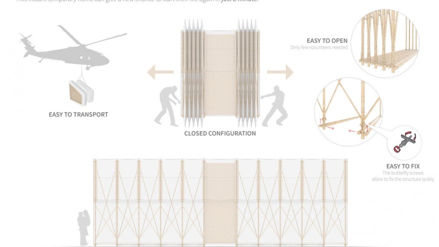 Just A Minute Shelter is one company's answer to crisis zones. 