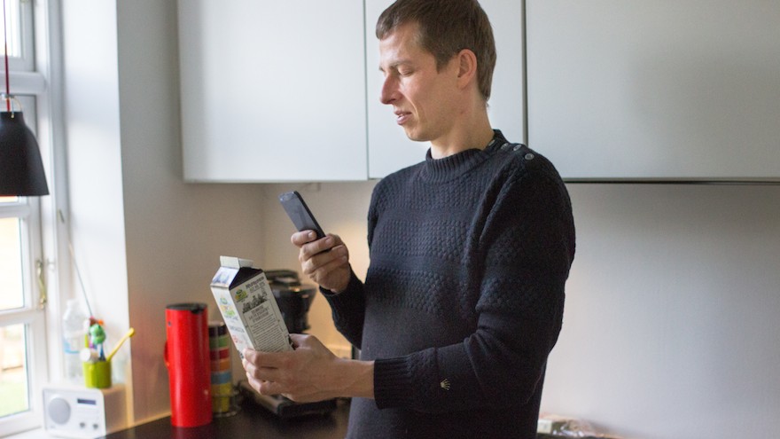 A visually impaired individual can get help reading small labels or any other daily tasks.