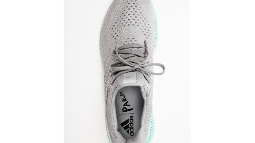 Adidas created the world’s first shoe upper made entirely of recycled ocean plastic and gillnets.