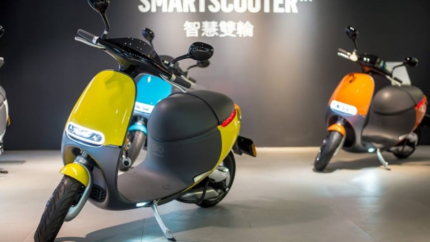 Gogoro Smart Scooters are the world's first and only scooter that run on batteries that you can exchange when yours is flat.
