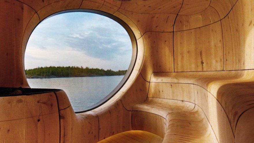 Grotto Sauna by PARTISANS from A' Design Award & Competition