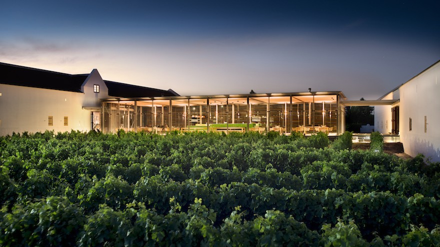 Tasting room at sunset