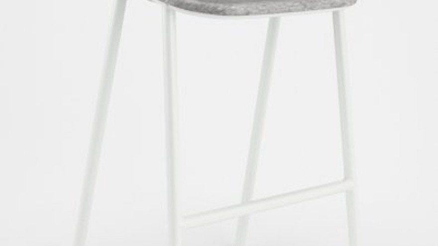 The LJ series by Dutch studio De Vorm is a range of chairs and stools that feature a strong, soft felt material that is made of recycled PET bottles