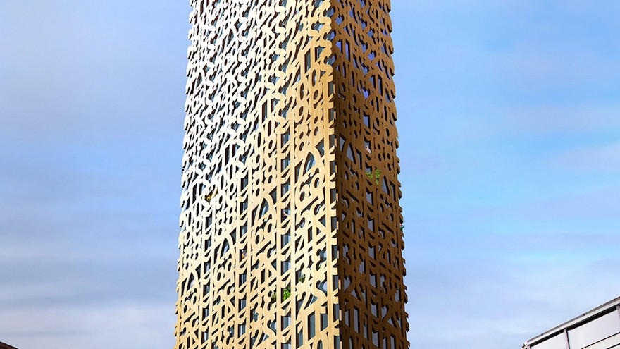 skyscraper made out of wood skyscraper made out of wood