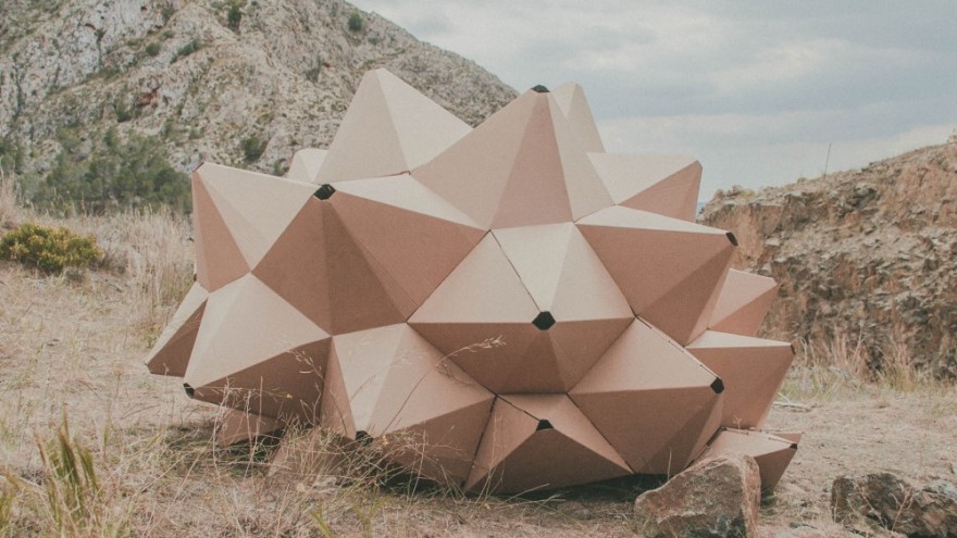 Helix, a nomadic shelter made for one 