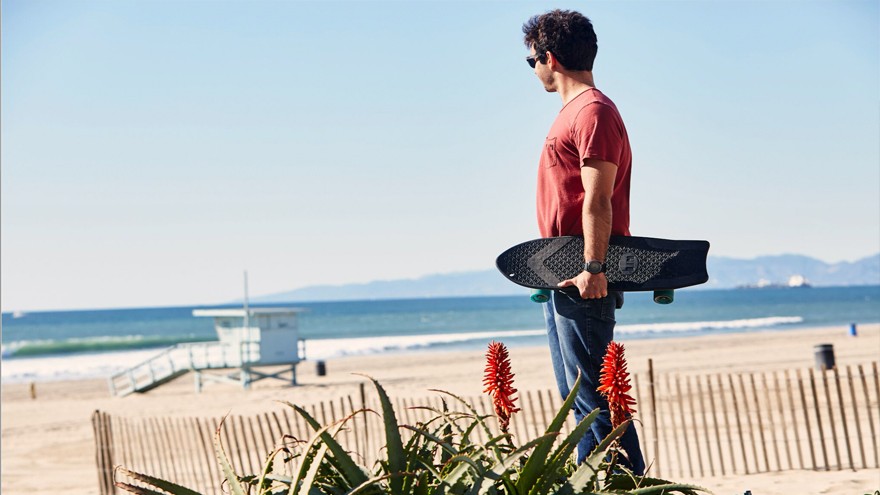 The Ahi recycled fishing-net skateboard by Bureo 