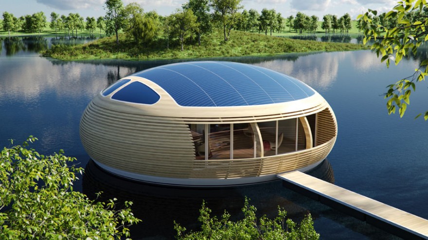 This floating home is 98% recyclable 