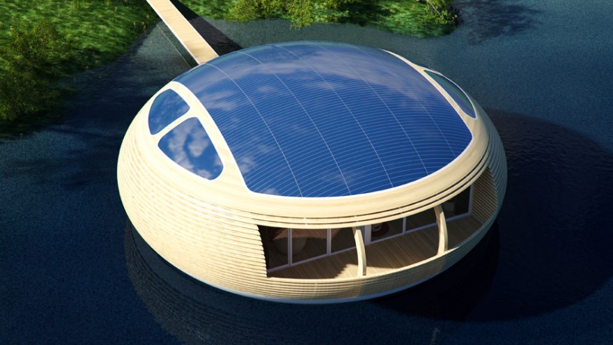 This floating home is 98% recyclable 