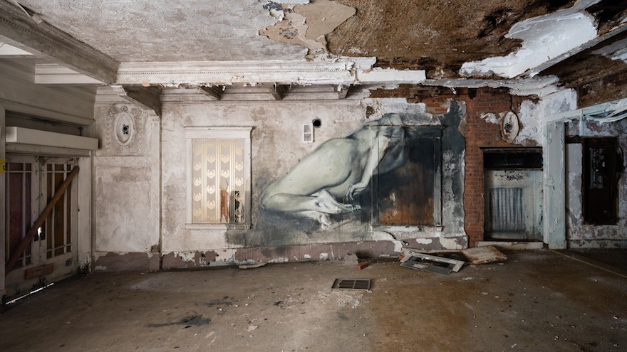 Here are some recent images from Faith47's ongoing 7.83Hz project, which contrasts fragility in society and in our minds