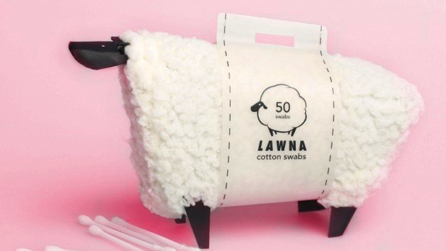 Swaggering Sheep Cotton swab package by Paian Huang