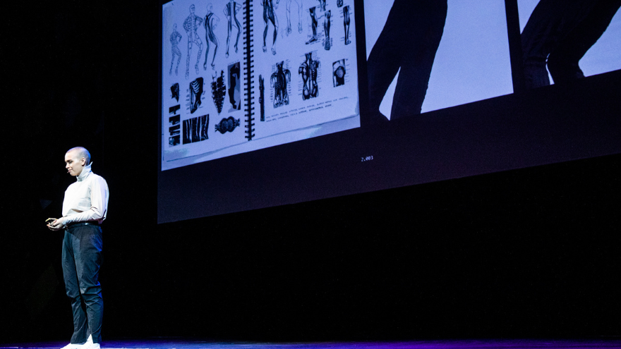 Anna Talvi on stage at Design Indaba Anna Talvi on stage at Design Indaba