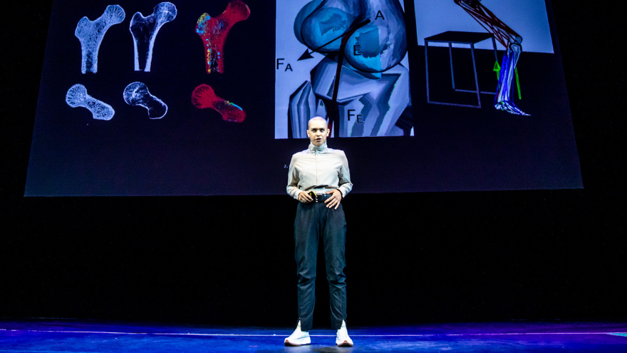 Anna Talvi on stage at Design Indaba Anna Talvi on stage at Design Indaba