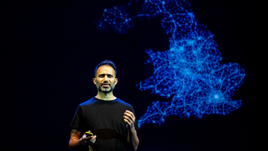 Satyajit Das on stage at Design Indaba